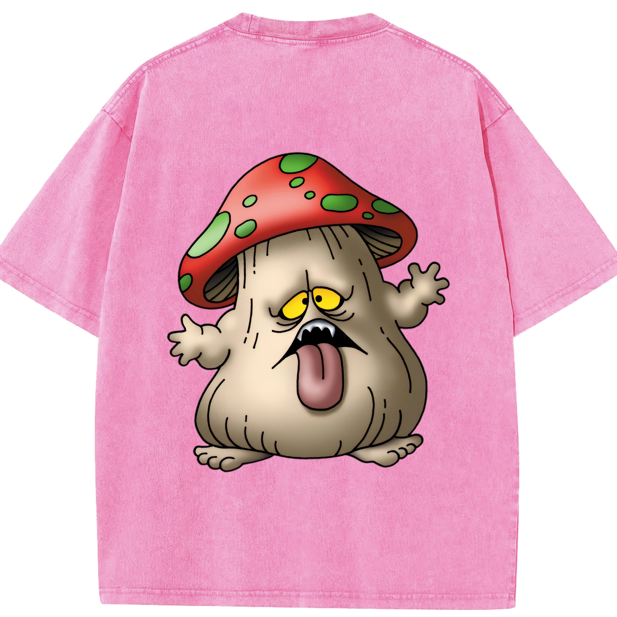 （画像用） ドラゴンクエスト Doragon Kuesuto Dragon Quest 綿100% ヴィンテージ風 半袖Tシャツ（背面プリント）